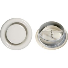 Afs 100 mm Metal Gemici Anemostadı Emiş Üfleme Sızdırmaz Contalı Kolay Montaj Agmair Agm Havalandırma