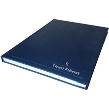 Artlantis Fihrist Ticari Cilt Bezli 8'li 16 x 23 cm Lacivert