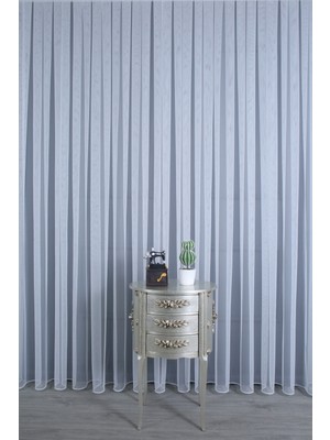 Perdecity Grek Tül Perde - Petek Zemin, 350X260, Sık Pile, 1/3