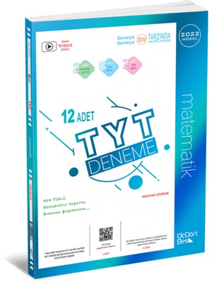ÜçDörtBeş Yayınları TYT 12’li Matematik Deneme