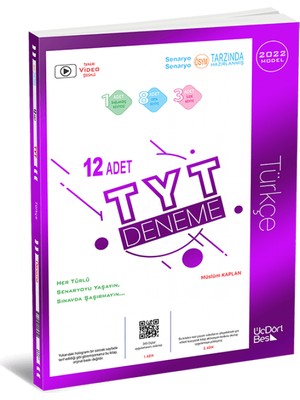 ÜçDörtBeş Yayınları TYT 12’li Türkçe Deneme