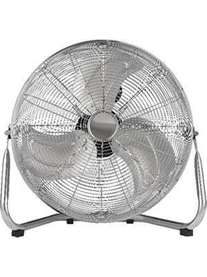 Blyss Metal Yer Tipi Vantilatör 110W 3 Kademeli Güçlü Hava Akışı ile Gümüş Renk