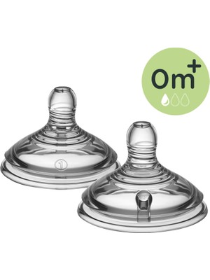 Tommee Tippee Biberon Emzik Yavaş Akış 0AY+ Ikili