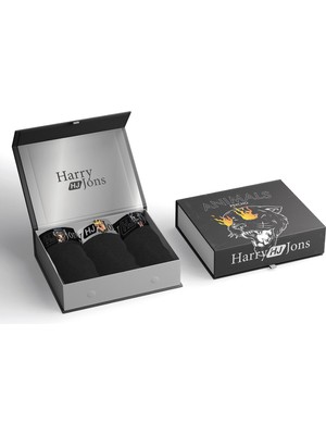 Harry Jones Animals Premium Kutulu 3 Adet Erkek Boxer Hediyelik Kutu