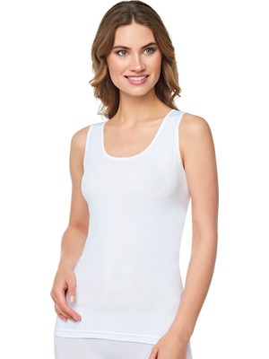 Cnt Kadın Askılı Pamuklu Likralı Premium Paketinde Detaylı Atlet