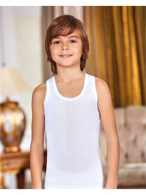 Berrak 1505 Ribana Çocuk Rambo Atlet - Beyaz - 7-8 Yaş