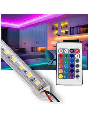 Burul 100 Cm Rgb Kumandalı Çubuk Şerit Led Işık Aydınlatma