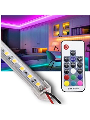 Burul 75 Cm Rgb Rf Wireless Kumanda Çubuk Şerit Led Işık