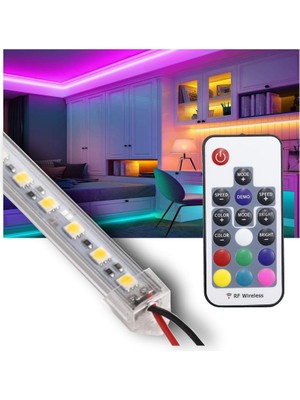 Burul 100 Cm Rgb Rf Wireless Kumanda Çubuk Şerit Led Işık