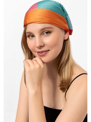 Saria Moda Çok Piliseli  Fular Bandana