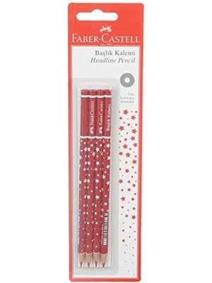 Faber-Castell 1501450000 Faber-Castell Başlık Kalemi Yıldız Kırmızı