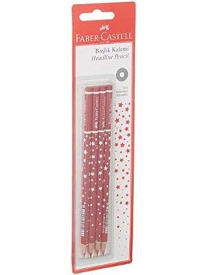 Faber-Castell 1501450000 Faber-Castell Başlık Kalemi Yıldız Kırmızı