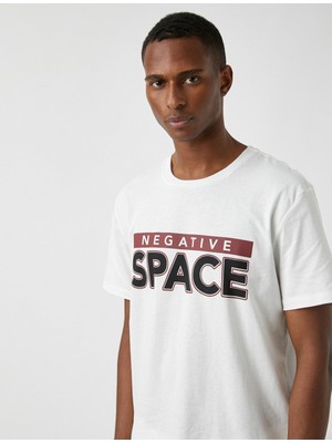 Koton Baskılı Melanj Tişört