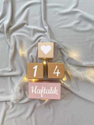 Bianne Atölyesi Pudra Doğal Bebek Anı Küp Seti Fotoğraf Çekim ve Dekor Için Türkçe