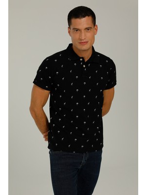 Superfly Men Poloshırt Black Erkek T-Shirt 22971-02