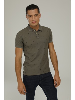 Superfly Men Poloshırt K.Haki Erkek T-Shirt 22971-32