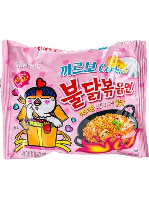 Buldak Carbo Ramen Noodle 130 g – Güney Kore Usulü Hafif Acılı Kremalı Tavuk Aromalı Hızlı Hazır Noodle