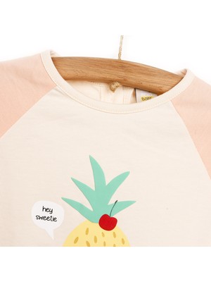 Hello Baby Sweet Fruit Kız Bebek Organik Pamuk Tshirt Şort Takım