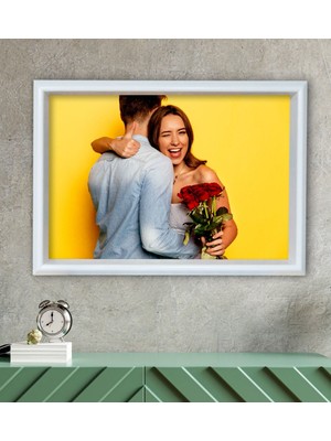 BK Kişiye Özel Fotoğraflı Özel Ahşap Çerçeveli Tablo 30X46CM-1