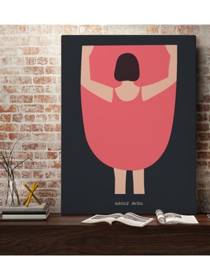 BK Kişiye Özel Kadınlar Günü Kanvas Tablo 50X70CM-22