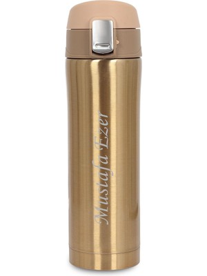Sedef Silver Kişiye Özel Isim Yazılabilir Hediyelik Isimli  400 ml Paslanmaz Çelik Termos Bardak Mug Kahve Çay Ki