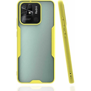 Caseart Xiaomi Redmi 10C Kılıf Kamera Korumalı Colorful Kapak - Sarı