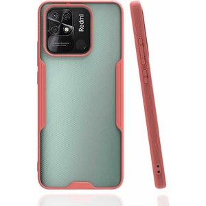 Caseart Xiaomi Redmi 10C Kılıf Kamera Korumalı Colorful Kapak - Pembe