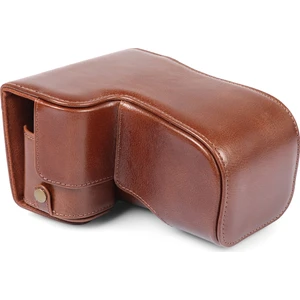 MegaGear Sony A6100, A6400 (18-135mm) Gerçek Deri Kamera Çantası