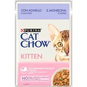 Cat Chow Kitten Yavru Kuzu Etli Yaş Kedi Maması 12X85 gr