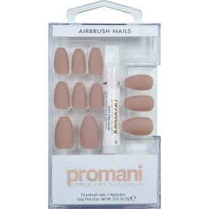 Promani PR-5017 Mat Bej Takma Tırnak Seti