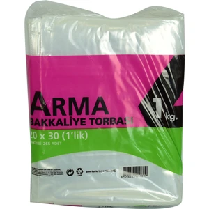 Naylon Torba Arma Şeffaf Bakkaliye Kuruyemiş Şeker Torbası 20X30  1’lik Takribi 265 Adet 1000 gr