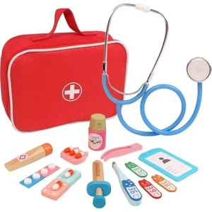 Ahşap Tıp Kutusu Doktor Oyuncaklar A (Yurt Dışından)