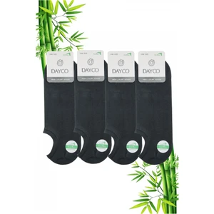 Füme Renk Yazlık Erkek Bambu Sneakers Çorap 4'lü Set
