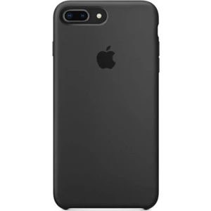 Piyasa Sepeti Apple iPhone 7 Plus Uyumlu Logolu Içi Kadife Altı Açık Lansman Gri Silikon Kılıf
