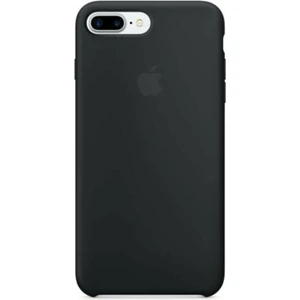 Piyasa Sepeti Apple iPhone 8 Plus Uyumlu Logolu Içi Kadife Altı Açık Lansman Siyah Silikon Kılıf