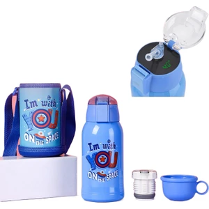 316 Paslanmaz Çelik Çocuk Soğuk Yalıtım Kupası LED Akıllı Termos Su Kupası 500ML(Yurt Dışından)