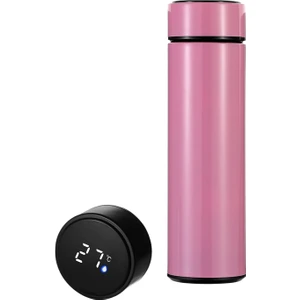Paslanmaz Çelik Yalıtım Kupası LED Sıcaklık Ekran Akıllı Termos Su Kupası 500ML(Yurt Dışından)
