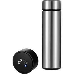 Paslanmaz Çelik Yalıtım Kupası LED Sıcaklık Ekran Akıllı Termos Su Kupası 500ML(Yurt Dışından)