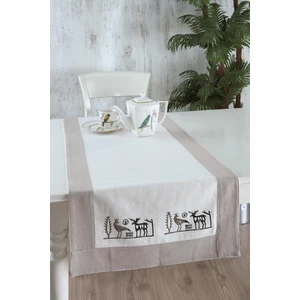 Ödel Home Buldan Keteni Bordürlü Taş Baskılı Etnik Desenli Runner