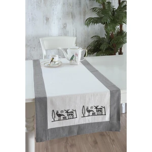 Ödel Home Buldan Keteni Bordürlü Taş Baskılı Etnik Desenli Runner