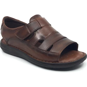 Içi Dışı Deri Erkek Yazlık Rahat Günlük Terlik-Sandalet 40-45
