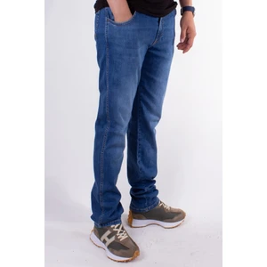 Twister Vegas 132-250 Mavi Yüksek Bel Rahat Paça Erkek Jeans Pantolon