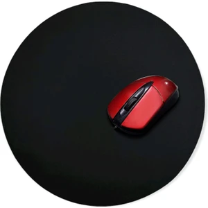 Yuvarlak Mouse Pad - Siyah Geniş