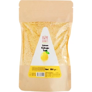 Egeye Dönüş Glutensiz Limon Kabuğu Tozu - 100 Gr. (Yüksek Aroma - Renk Verici - Katkı Koruyucu Içermez.)