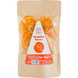 Egeye Dönüş Şekersiz Mandalina Meyvesi Kurusu Cipsi - 50 Gr. (Yüksek Aroma - Kokteyl Meyvesi - Katkı Koruyucu Içermez)