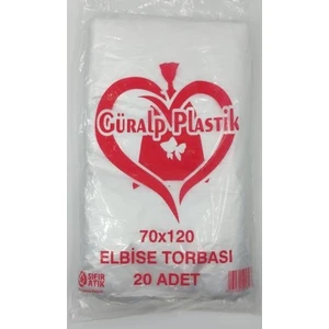 Güralp Plastik Elbise Poşeti - Naylon Torba 70X120 cm 20 Adet