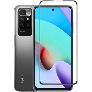 Case 4U Xiaomi Redmi 10 Ekran Koruyucu Kırılmaz Tam Ekran Sert Temperli Davin 5D Cam Siyah