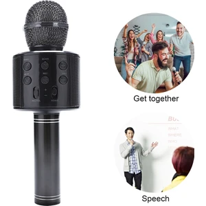 Kareoke Bluetooth Mikrofon Spekar Hoparlör