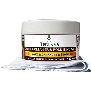 Terlans Gitar Gövde Klavye Temizleyici Parlatıcı Koruyucu Vaks Krem 100 ml Guitar Polishing Wax