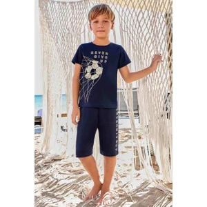 5397 Erkek Çocuk Kapri Pijama Takım Larcivet - 9-10 Yaş